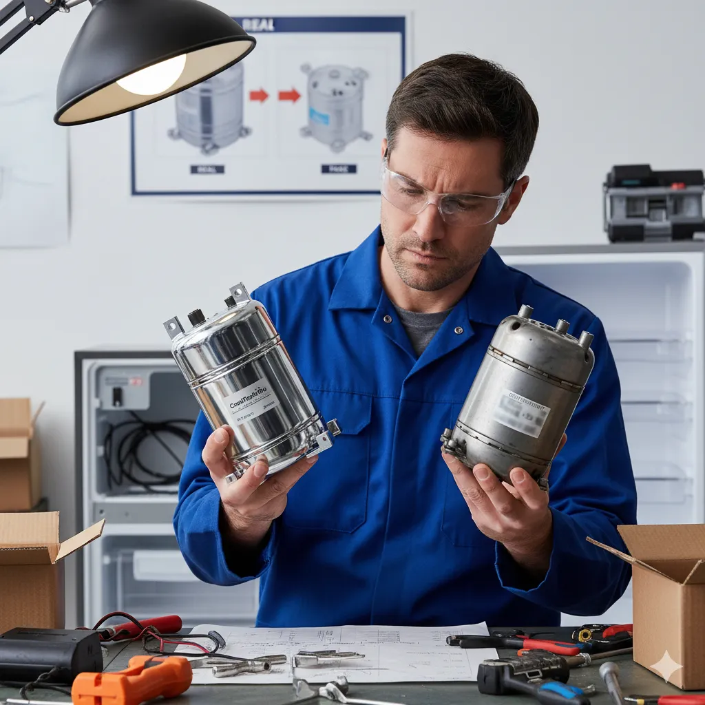 تعمیر یخچال با قطعات اورجینال و ضمانت‌ نامه